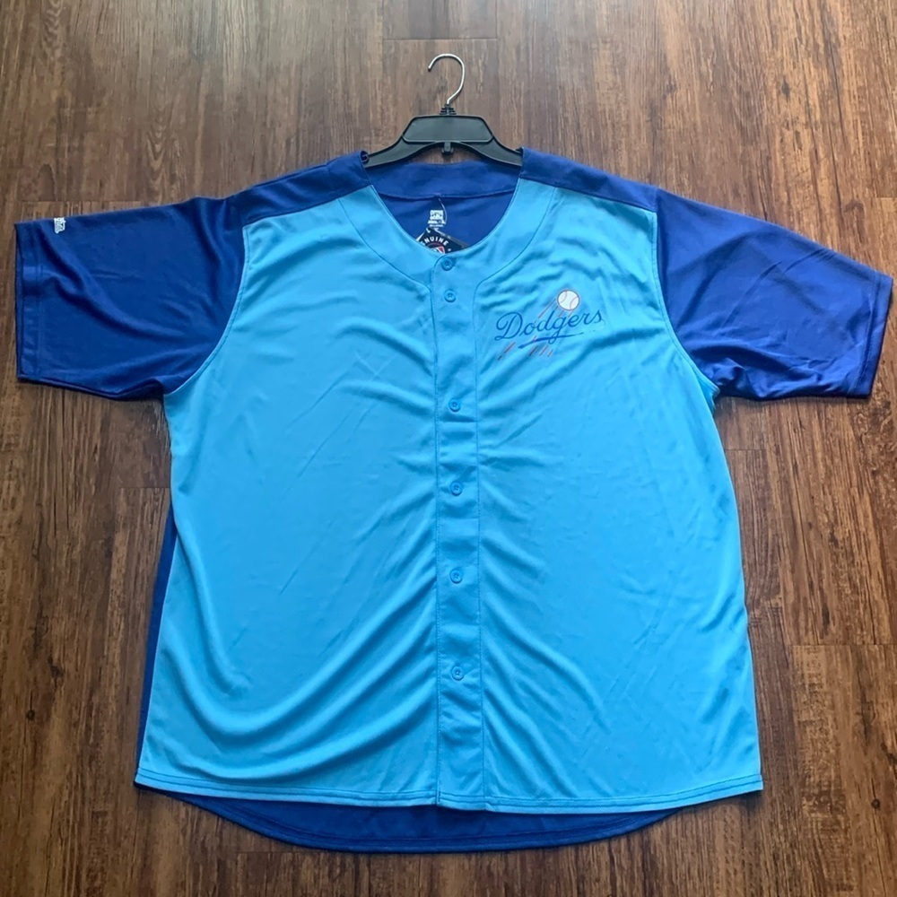 Los Angeles Dodgers Jersey Stitches Cooperstown Light Blue Men’s 2XL NWT